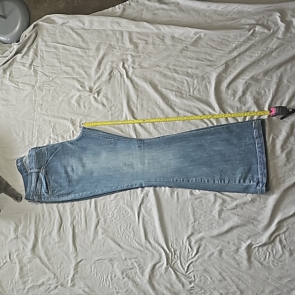 Old Navy Light blue Faded Stretch Hi-Rise Flare Jeans sz 16 R - Picture 4 of 9
